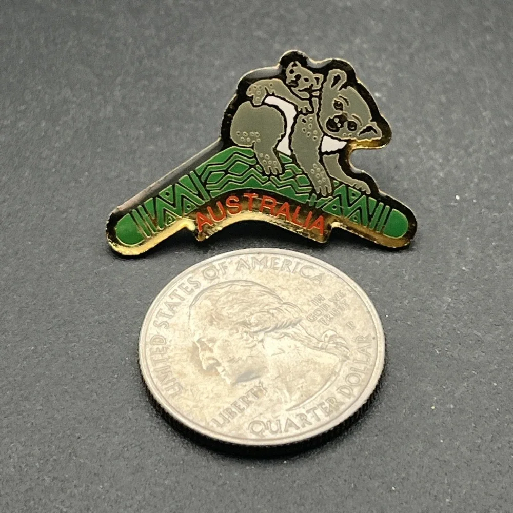 Australia‎ Boomerang Koalas Koala Baby Lapel Hat Pin